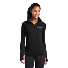 Sport-Tek® Ladies Sport-Wick® Stretch 1/2-Zip Pullover  Sport-Tek® Ladies Sport-Wick® Stretch 1/2-Zip Pullover